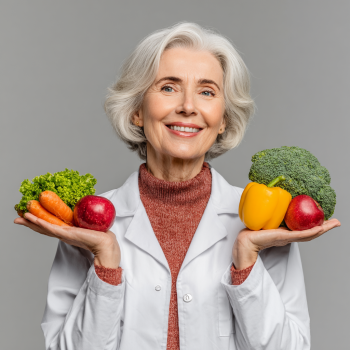 Літня пара готує здорову їжу разом